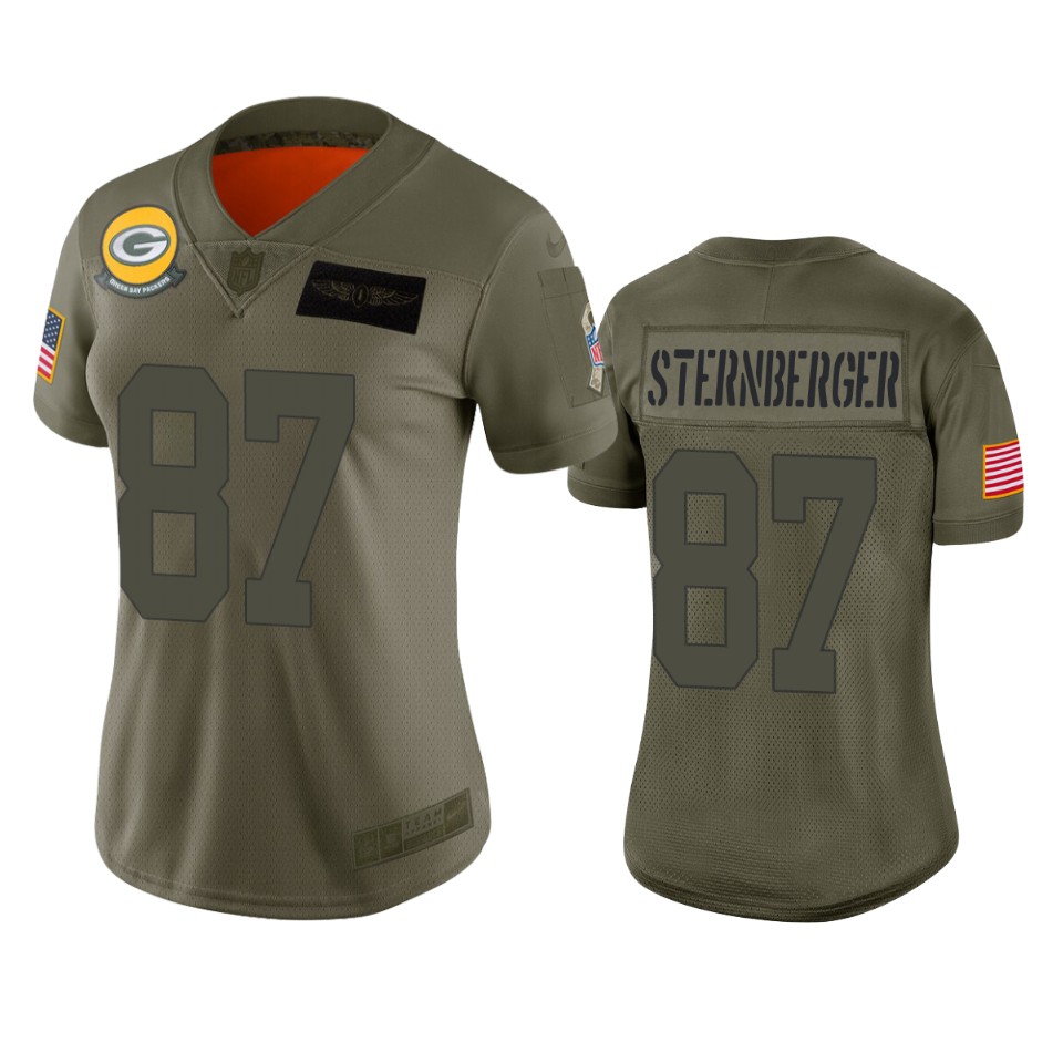 Women's Green Bay Packers Jace Sternberger Camo 2019 Salute To Service Limited Jersey