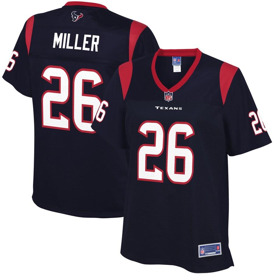Women's Houston Texans Lamar Miller Pro Line Navy Team Color Jersey
