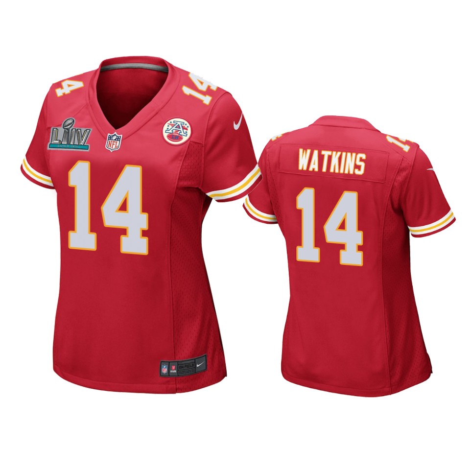 Women's Kansas City Chiefs Sammy Watkins Red Super Bowl Liv Game Jersey