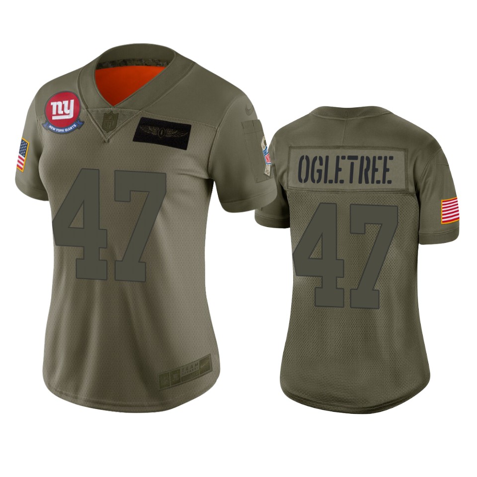Women's New York Giants Alec Ogletree Camo 2019 Salute To Service Limited Jersey