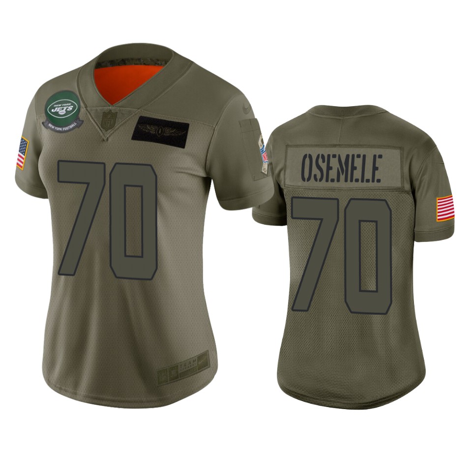 Women's New York Jets Kelechi Osemele Camo 2019 Salute To Service Limited Jersey