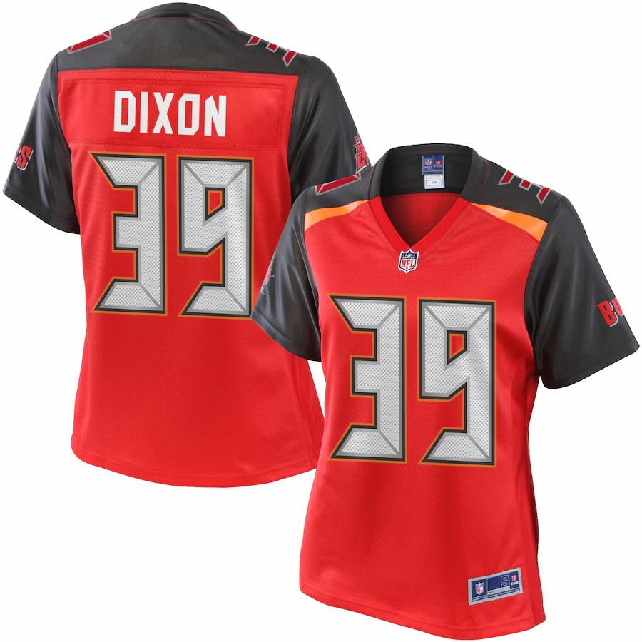 Women's Pro Line Brandon Dixon Red Tampa Bay Buccaneers Jersey