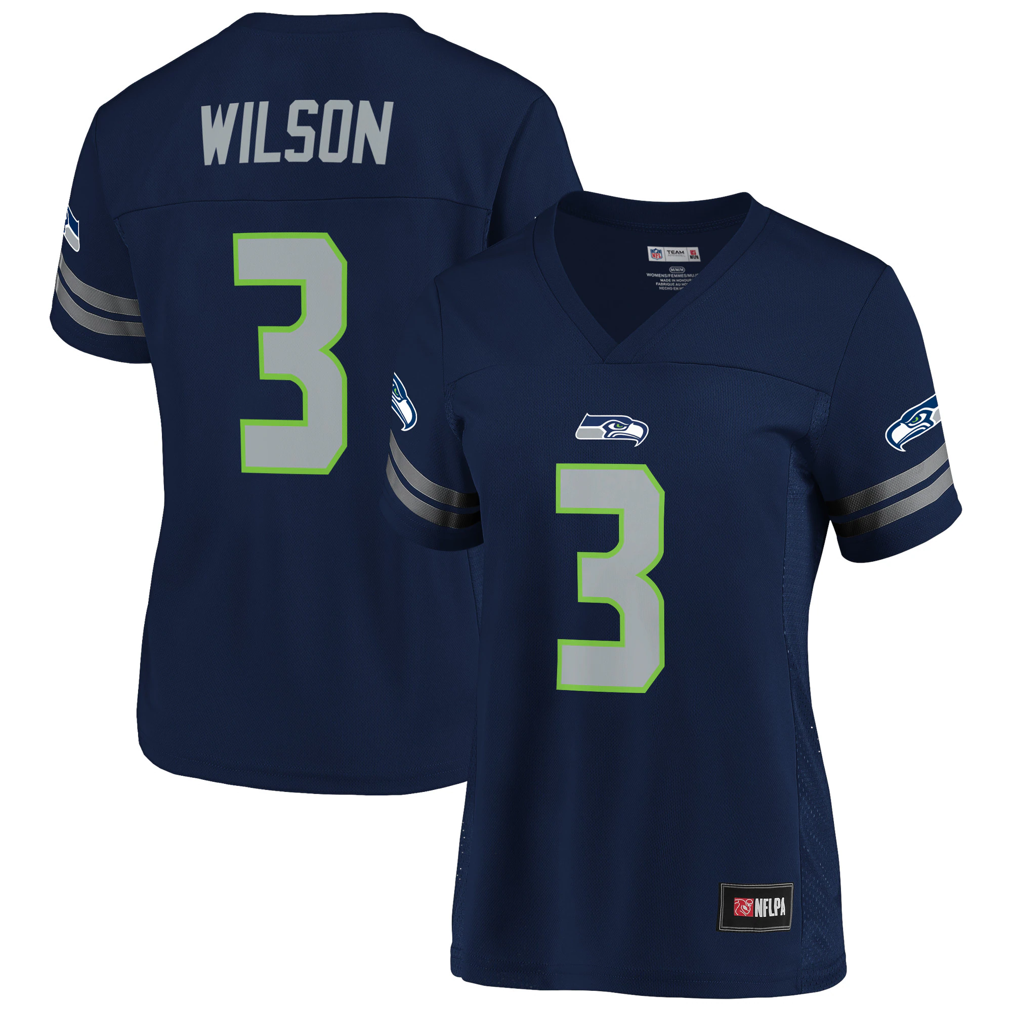Women's Russell Wilson College Navy Seattle Seahawks Player Jersey