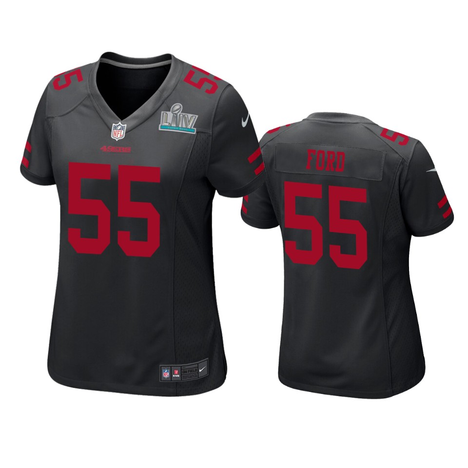 Women's San Francisco Dee Ford Black Super Bowl Liv Game Jersey