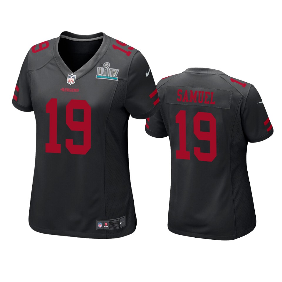 Women's San Francisco Deebo Samuel Black Super Bowl Liv Game Jersey