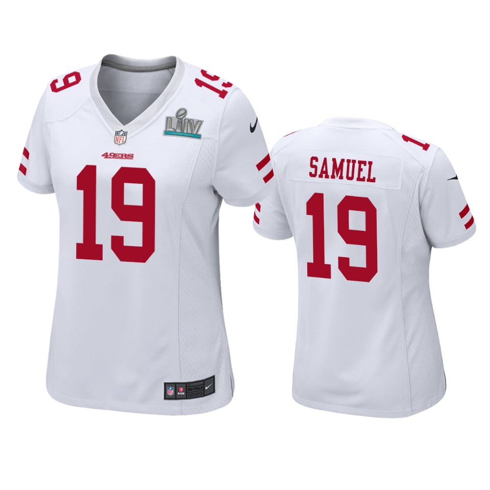 Women's San Francisco Deebo Samuel White Super Bowl Liv Game Jersey
