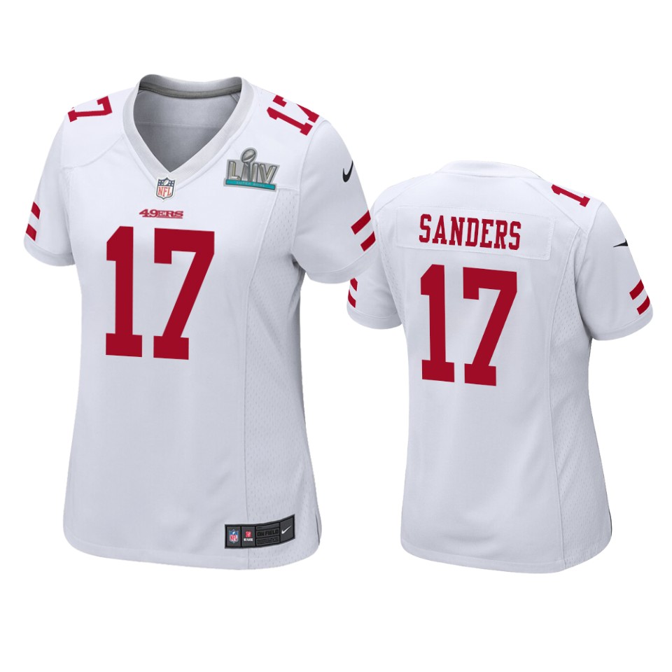 Women's San Francisco Emmanuel Sanders White Super Bowl Liv Game Jersey