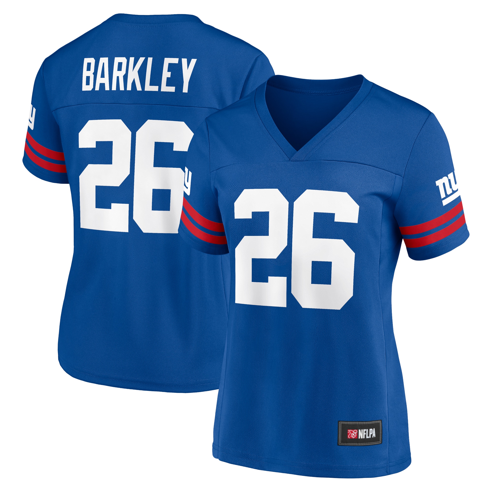 Women's Saquon Barkley Royal New York Giants Game Time Player Jersey