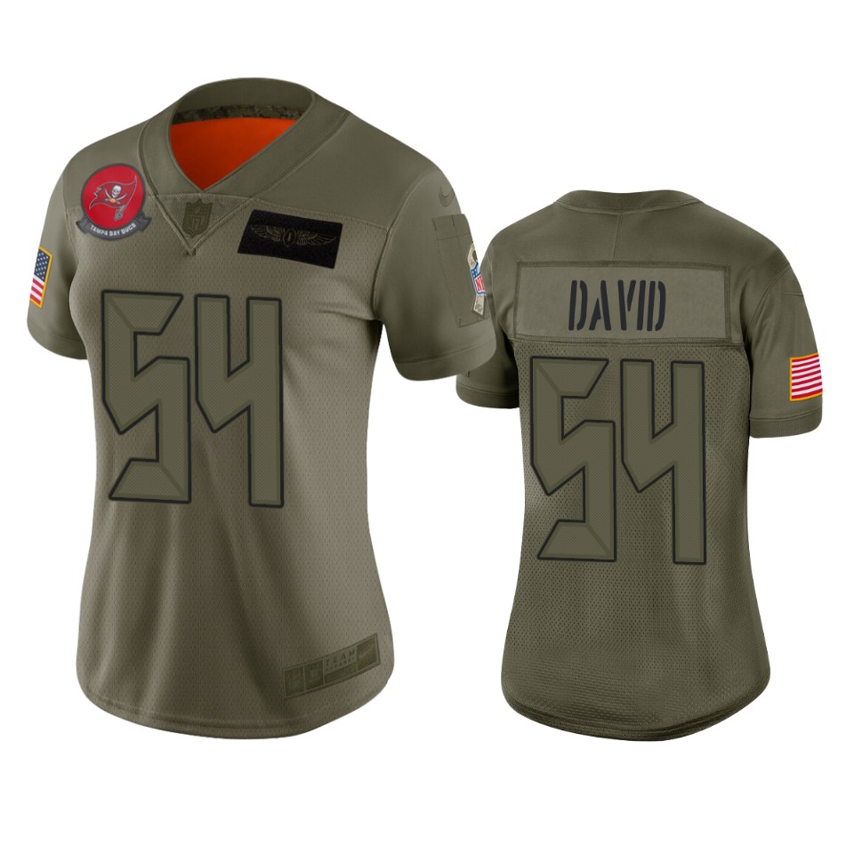 Women's Tampa Bay Buccaneers Lavonte David Camo 2019 Salute To Service Limited Jersey