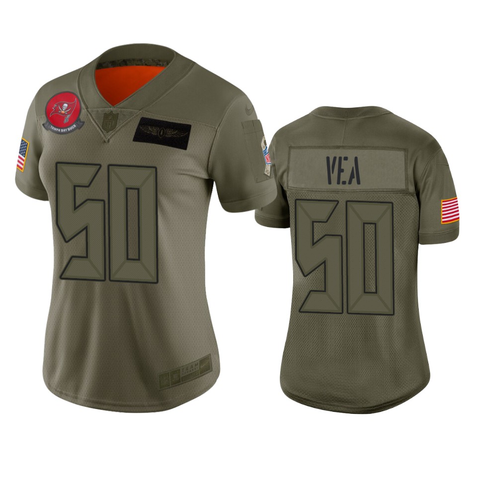 Women's Tampa Bay Buccaneers Vita Vea Camo 2019 Salute To Service Limited Jersey