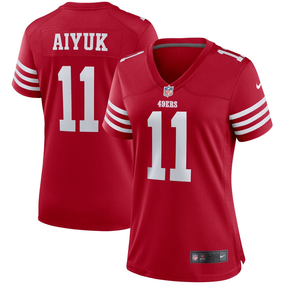 Women's San Francisco Brandon Aiyuk Scarlet Player Jersey