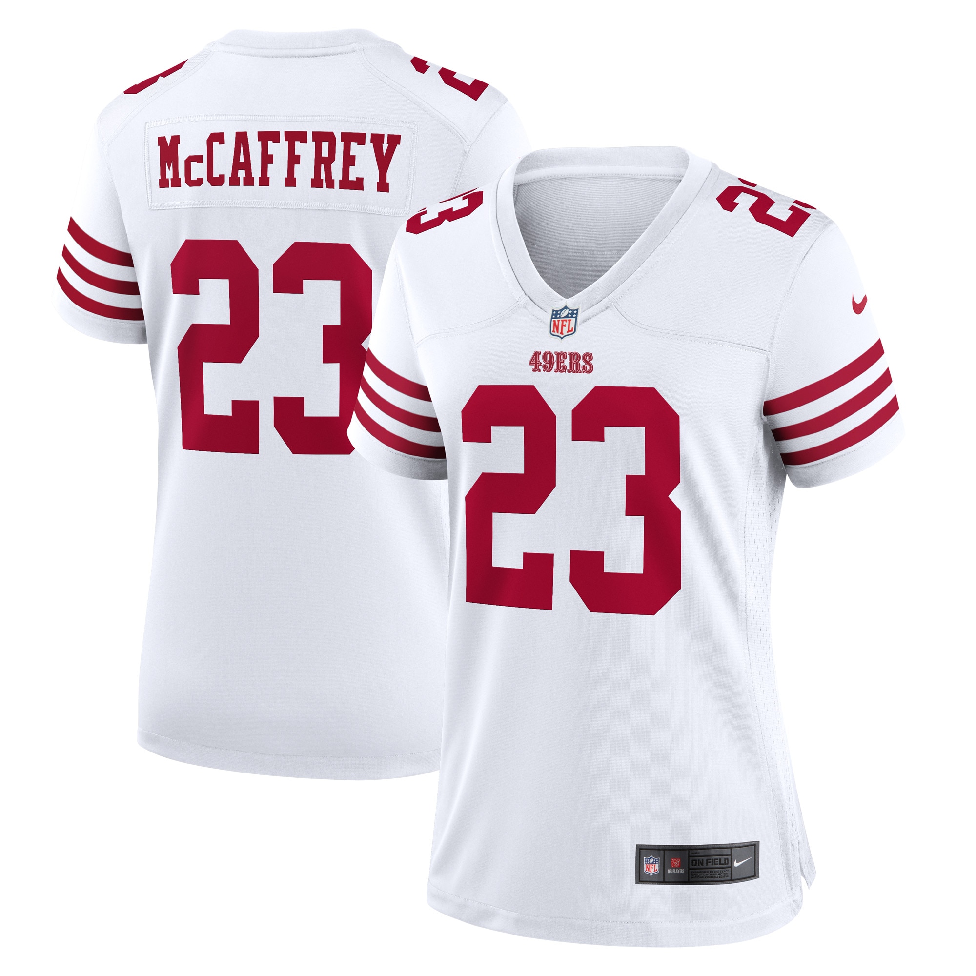Women's San Francisco Christian Mccaffrey White Player Jersey