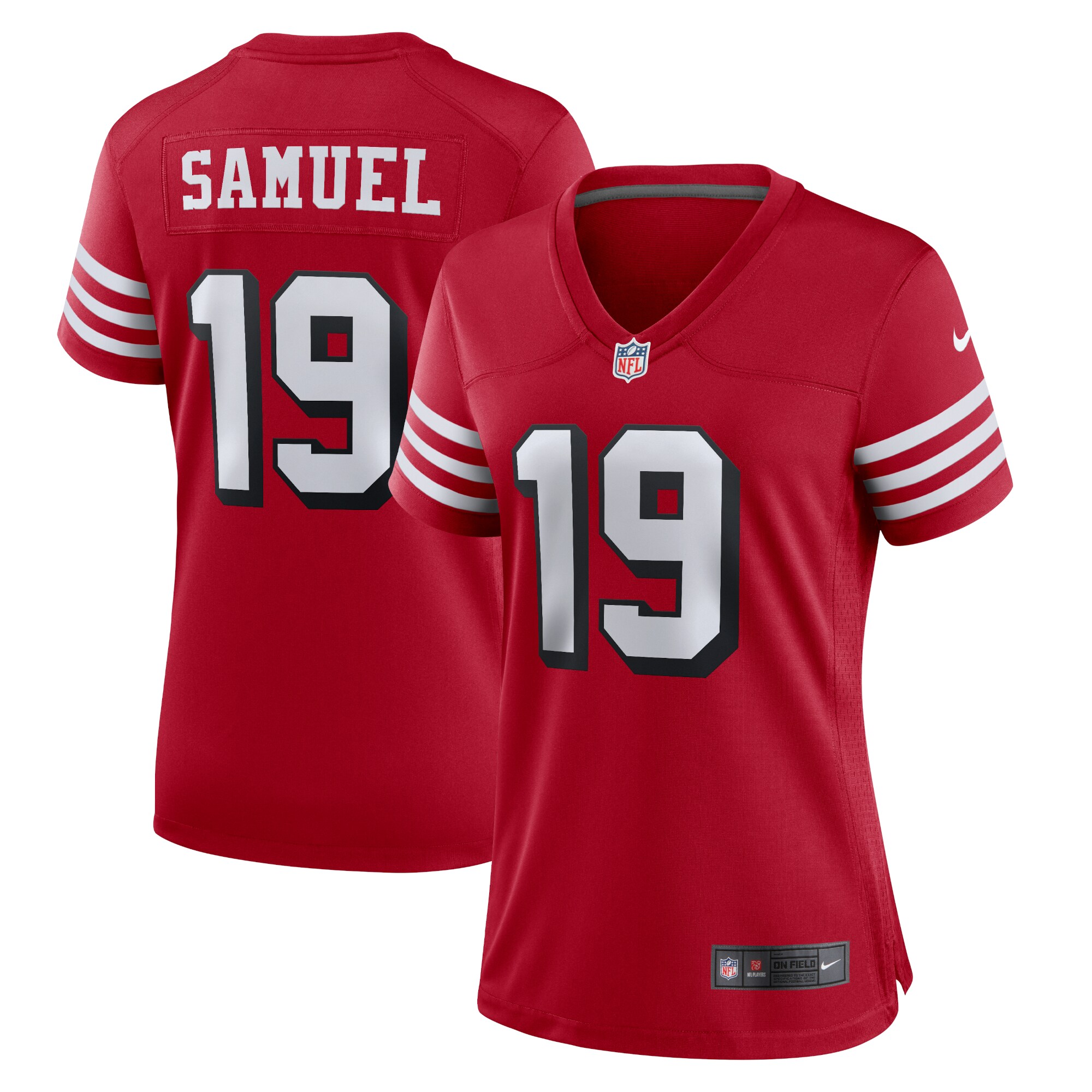 Women's San Francisco Deebo Samuel Scarlet Alternate Team Game Jersey