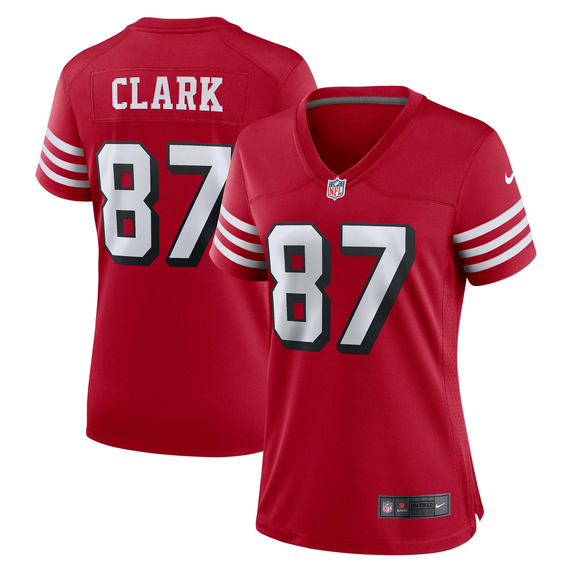 Women's San Francisco Dwight Clark Scarlet Alternate Game Jersey