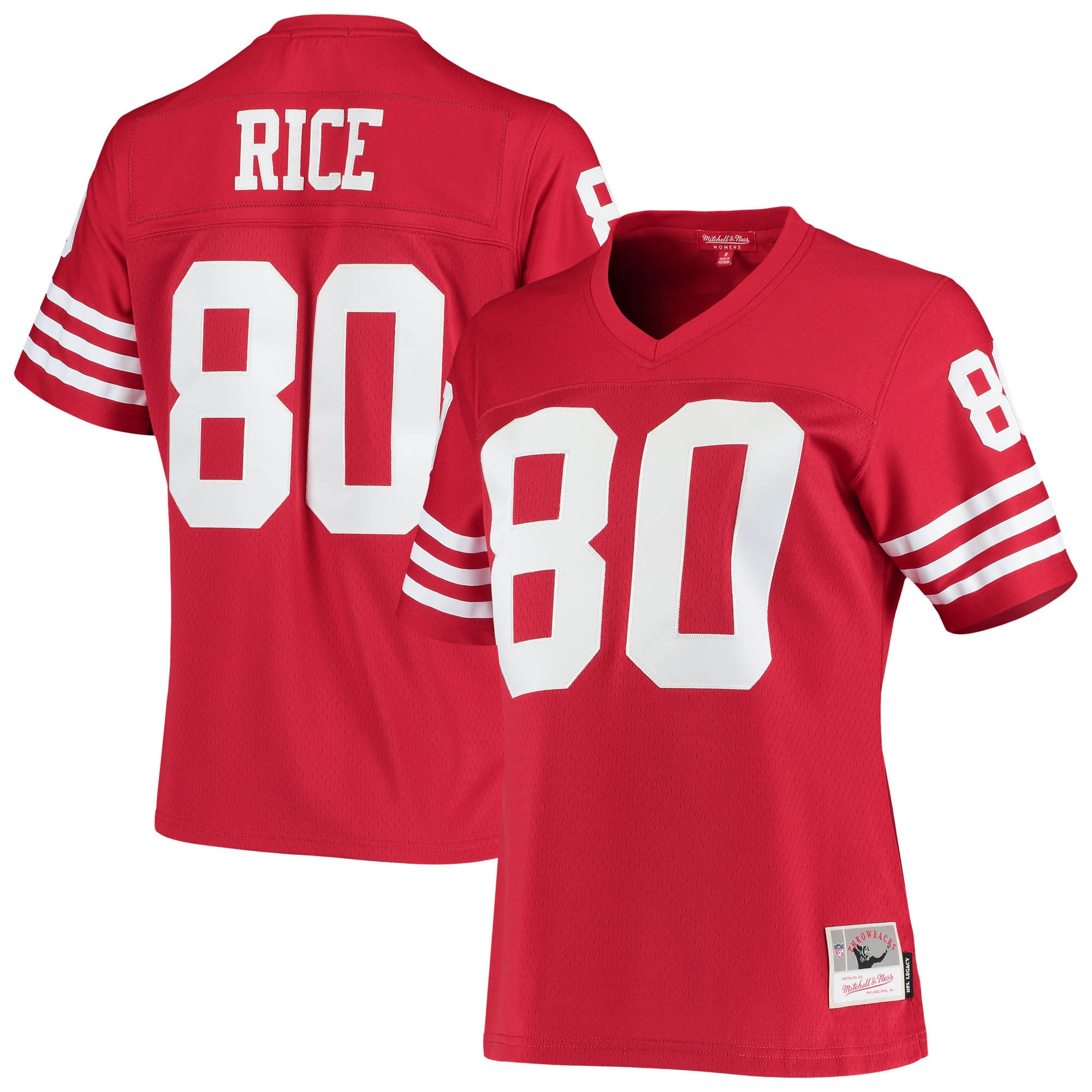 Women's San Francisco Jerry Rice Scarlet 1990 Legacy Jersey