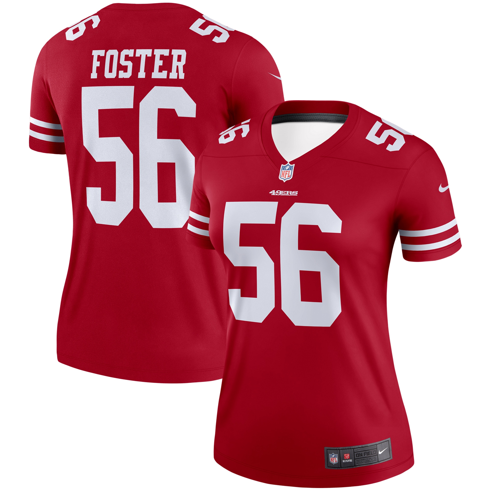 Women's San Francisco Reuben Foster Scarlet Legend Jersey