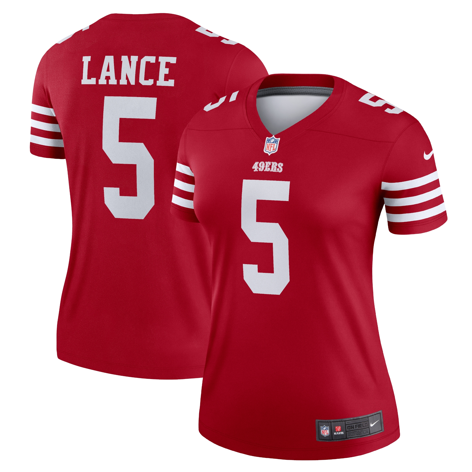 Women's San Francisco Trey Lance Scarlet Legend Jersey