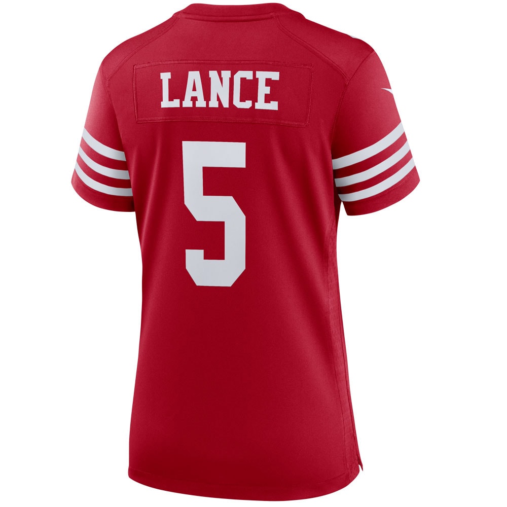 Women's San Francisco Trey Lance Scarlet Player Jersey