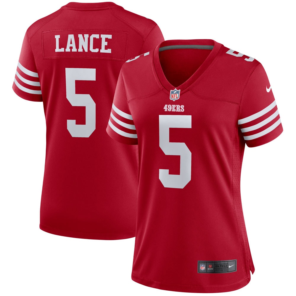 Women's San Francisco Trey Lance Scarlet Player Jersey
