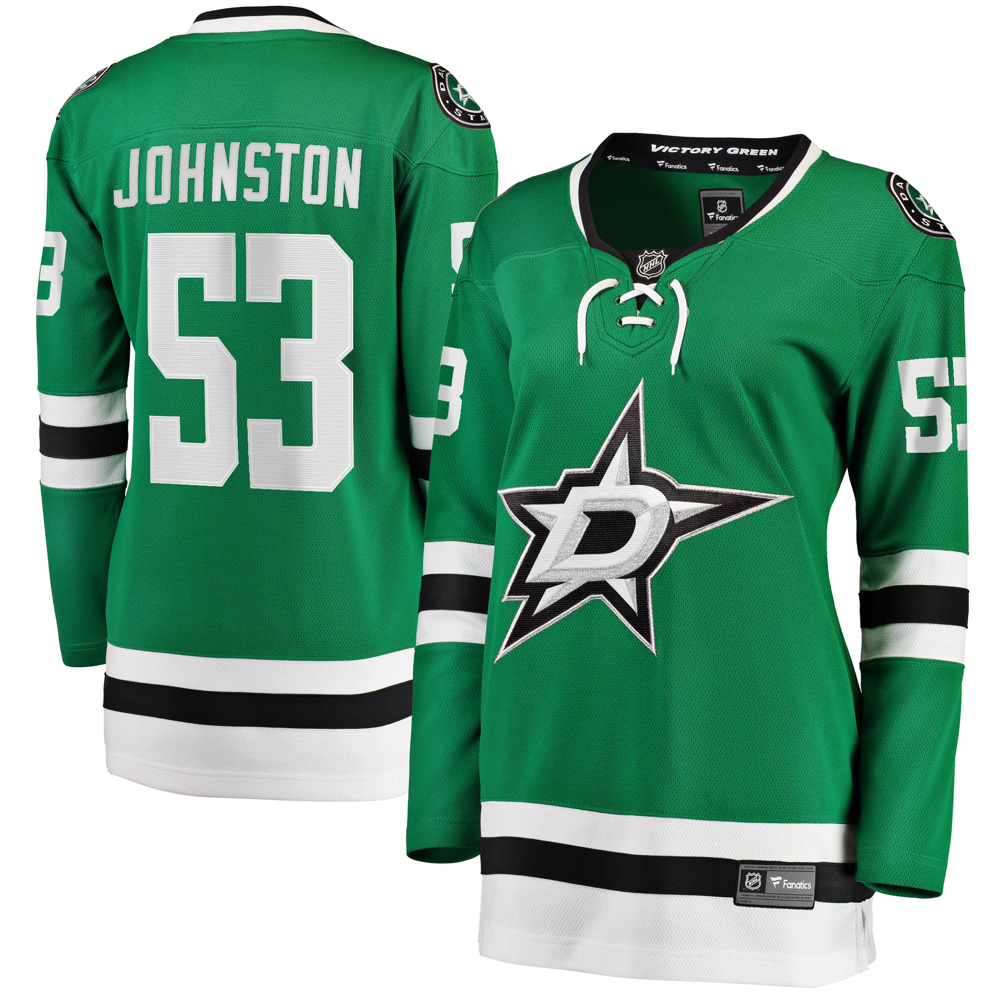 Wyatt Johnston Dallas Stars Women's Home Breakaway Player Jersey - Kelly Green