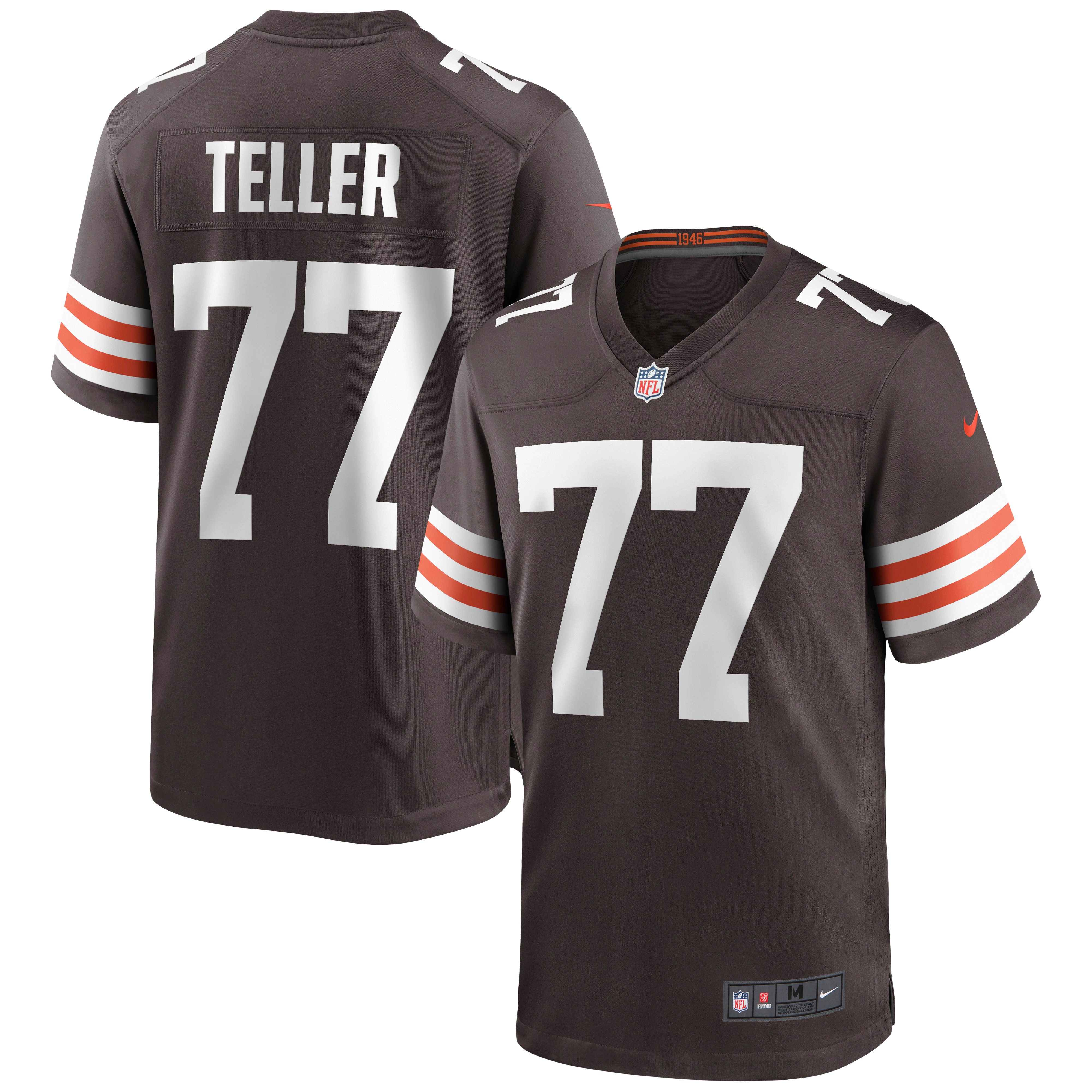 Wyatt Teller Cleveland Browns Game Jersey - Brown