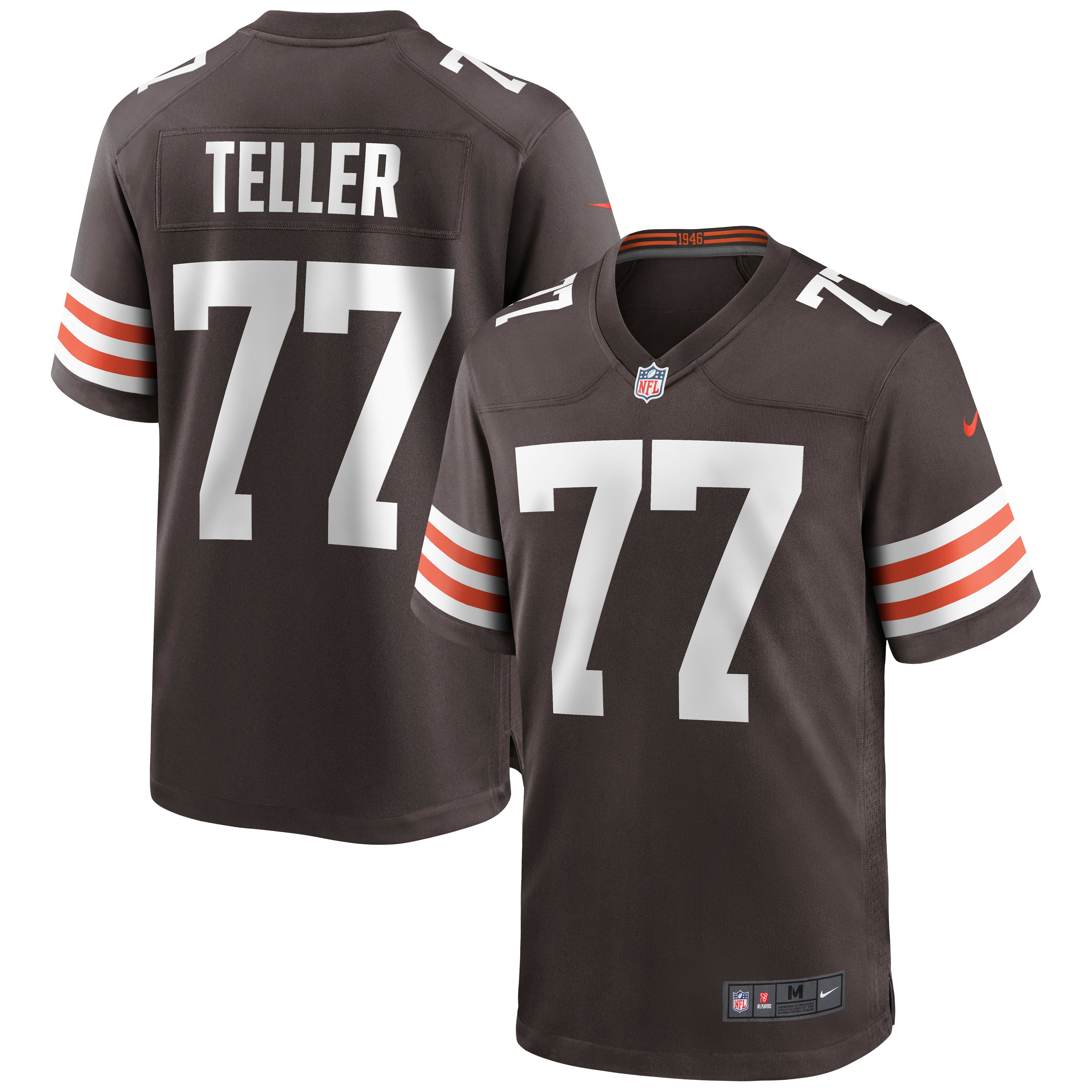 Wyatt Teller Cleveland Browns Game Jersey - Brown