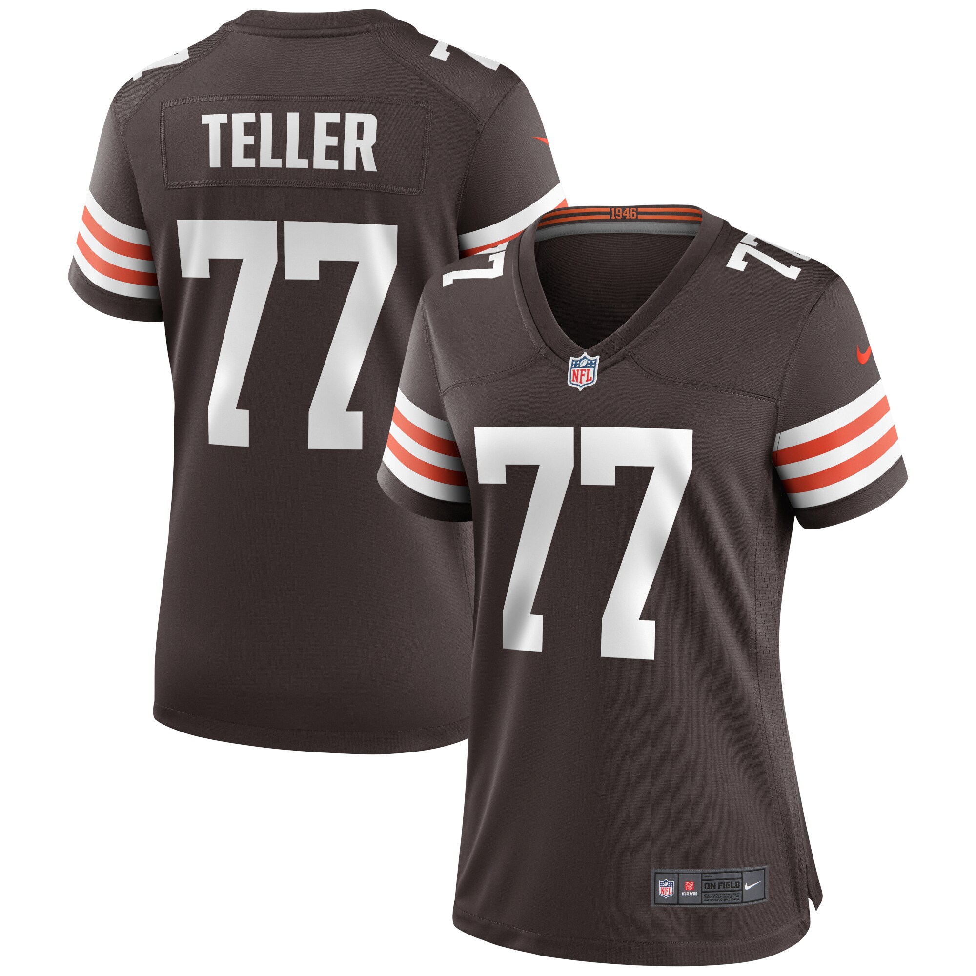 Wyatt Teller Cleveland Browns Women's Game Jersey - Brown