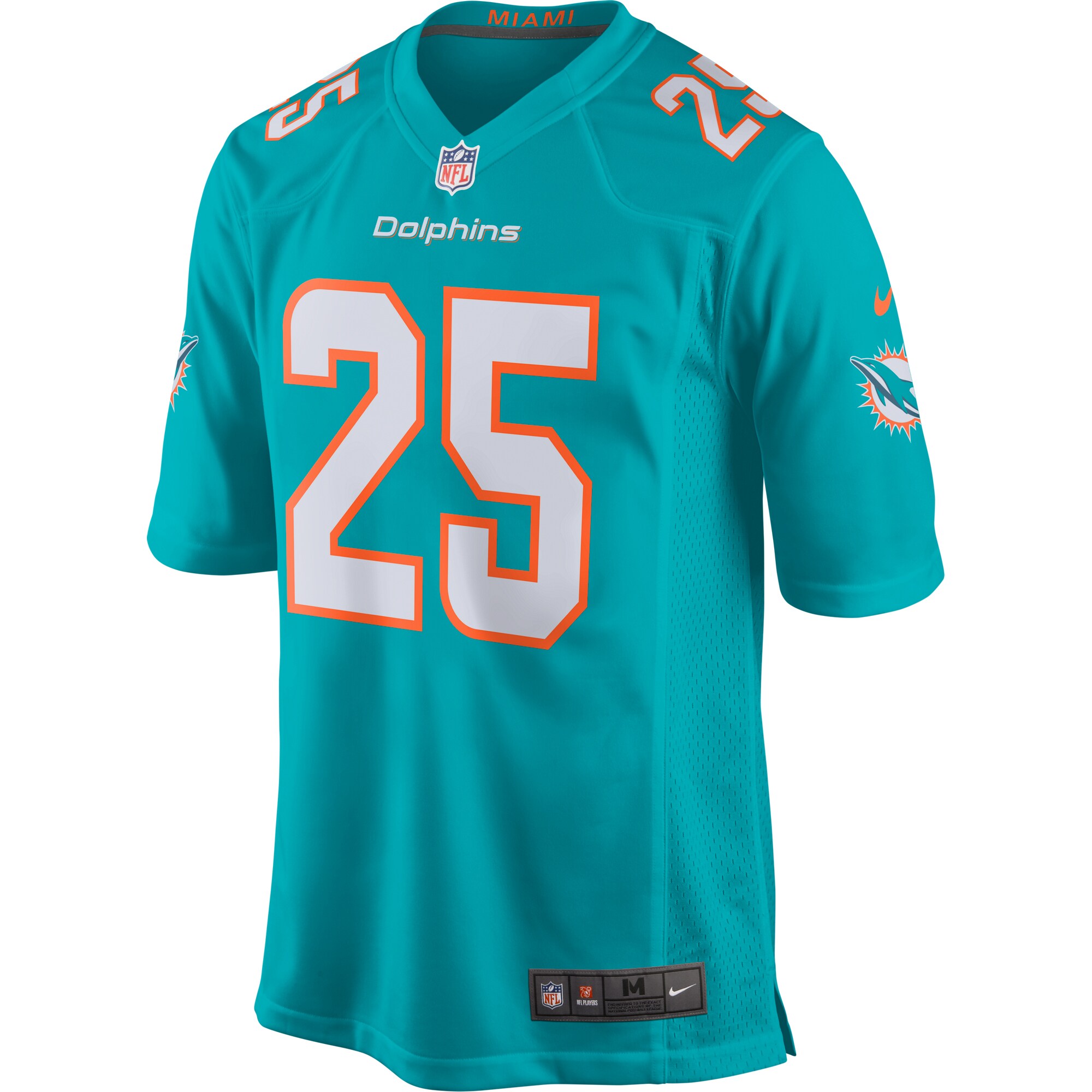 Xavien Howard Miami Dolphins Game Jersey – Aqua