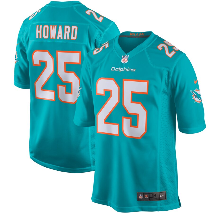 Xavien Howard Miami Dolphins Player Game Jersey - Aqua