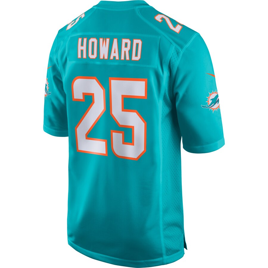 Xavien Howard Miami Dolphins Player Game Jersey – Aqua
