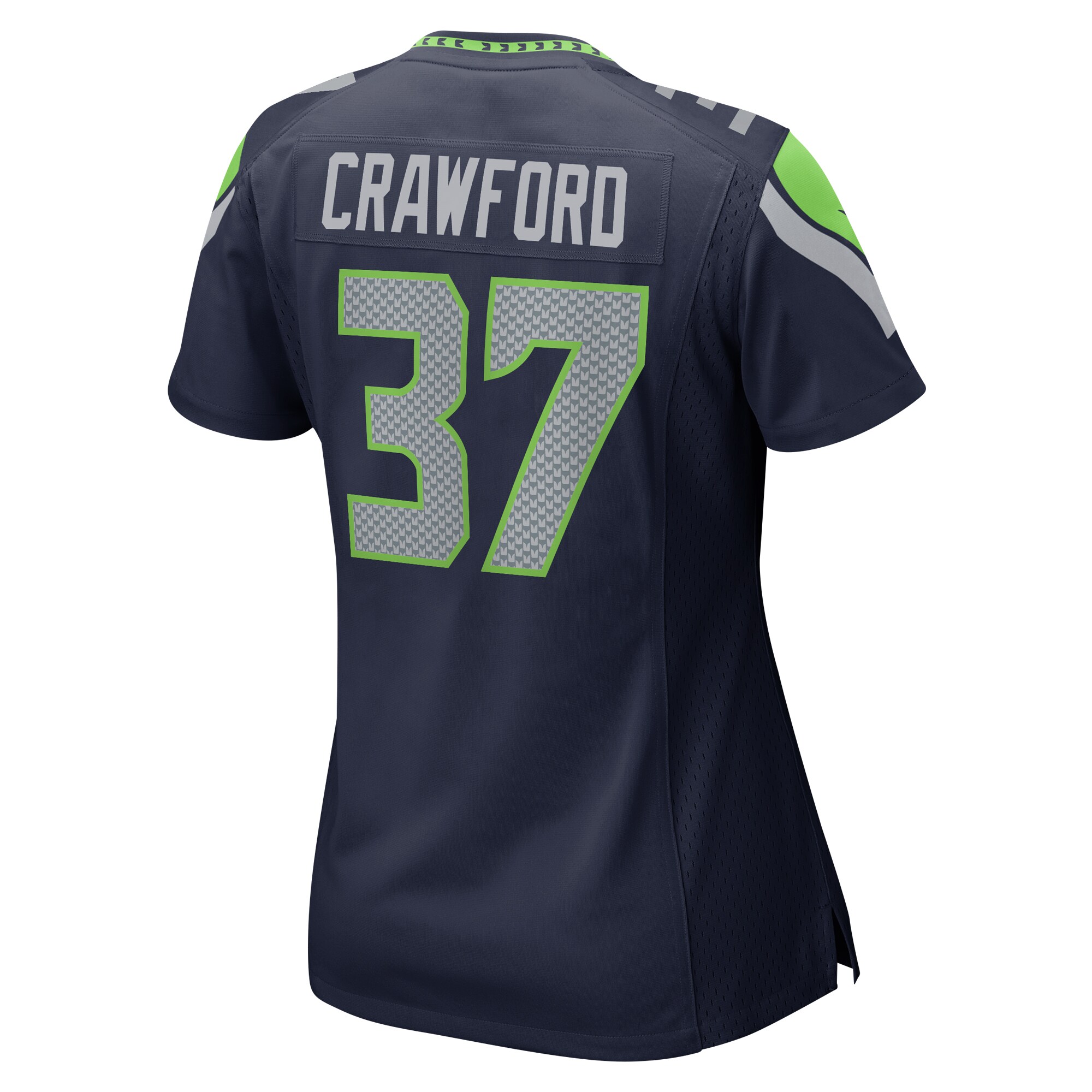 Xavier Crawford Seattle Seahawks Women’s Home Game Player Jersey – College Navy