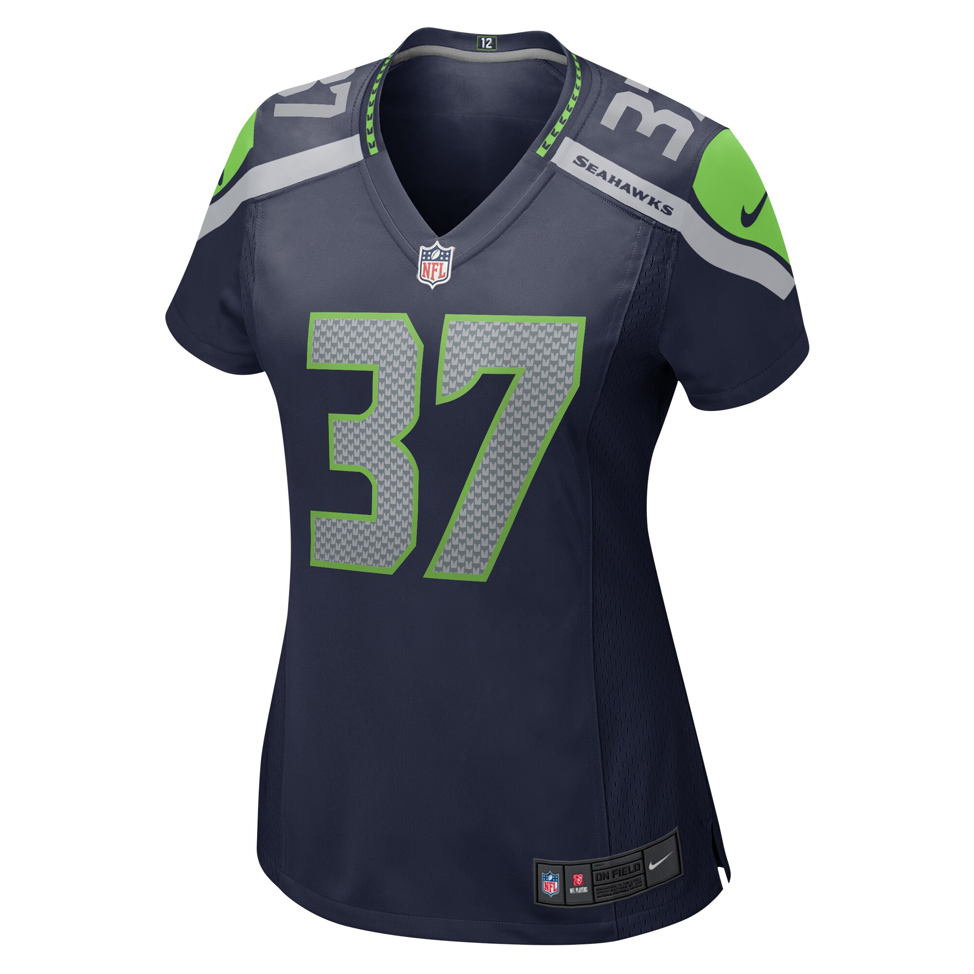 Xavier Crawford Seattle Seahawks Women’s Home Game Player Jersey – College Navy