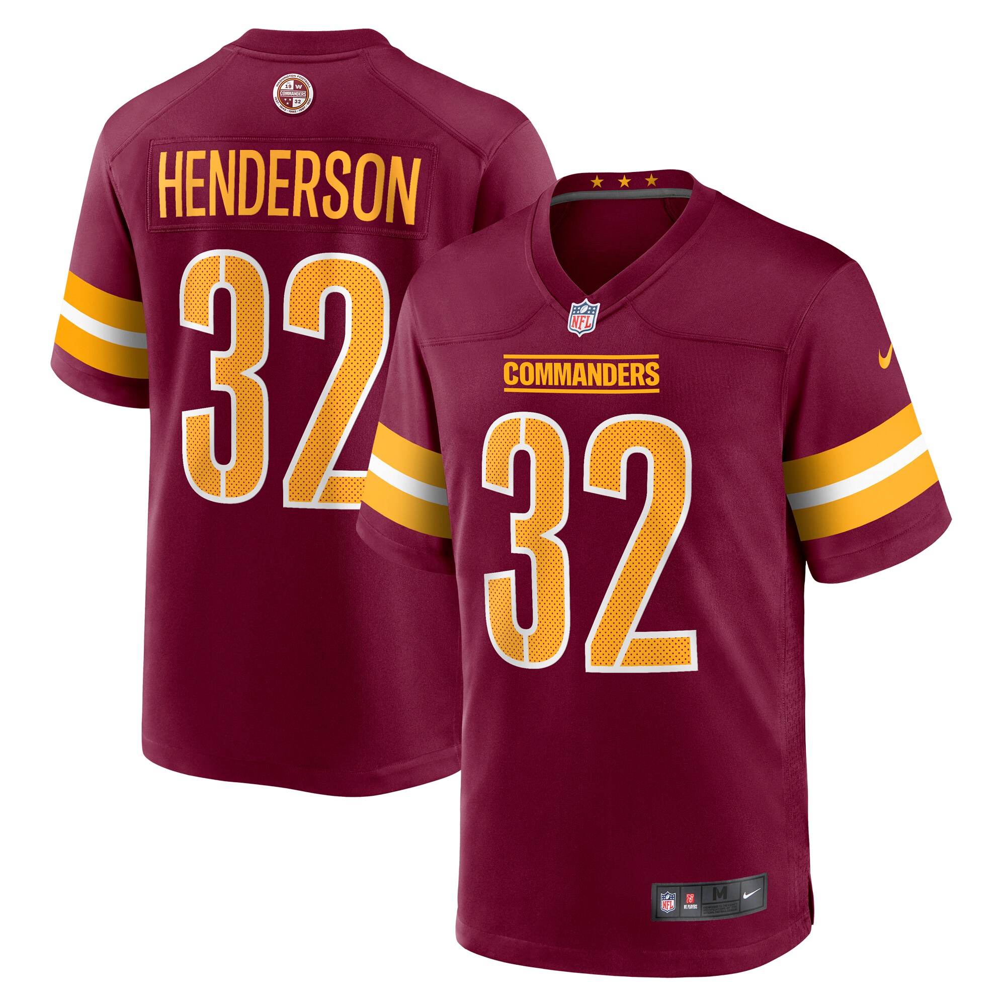 Xavier Henderson Washington Commanders Team Game Jersey - Burgundy