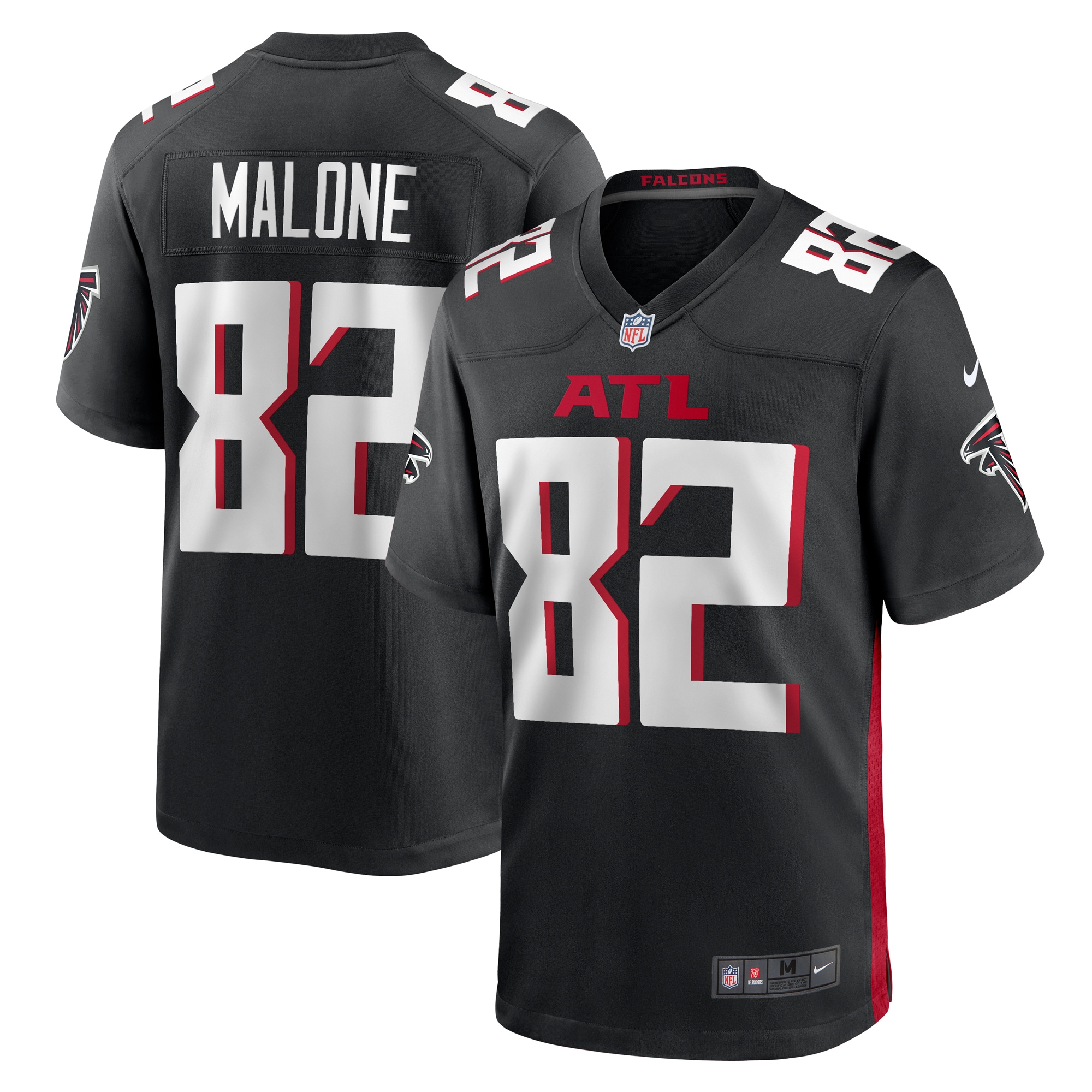 Xavier Malone Atlanta Falcons Game Jersey - Black