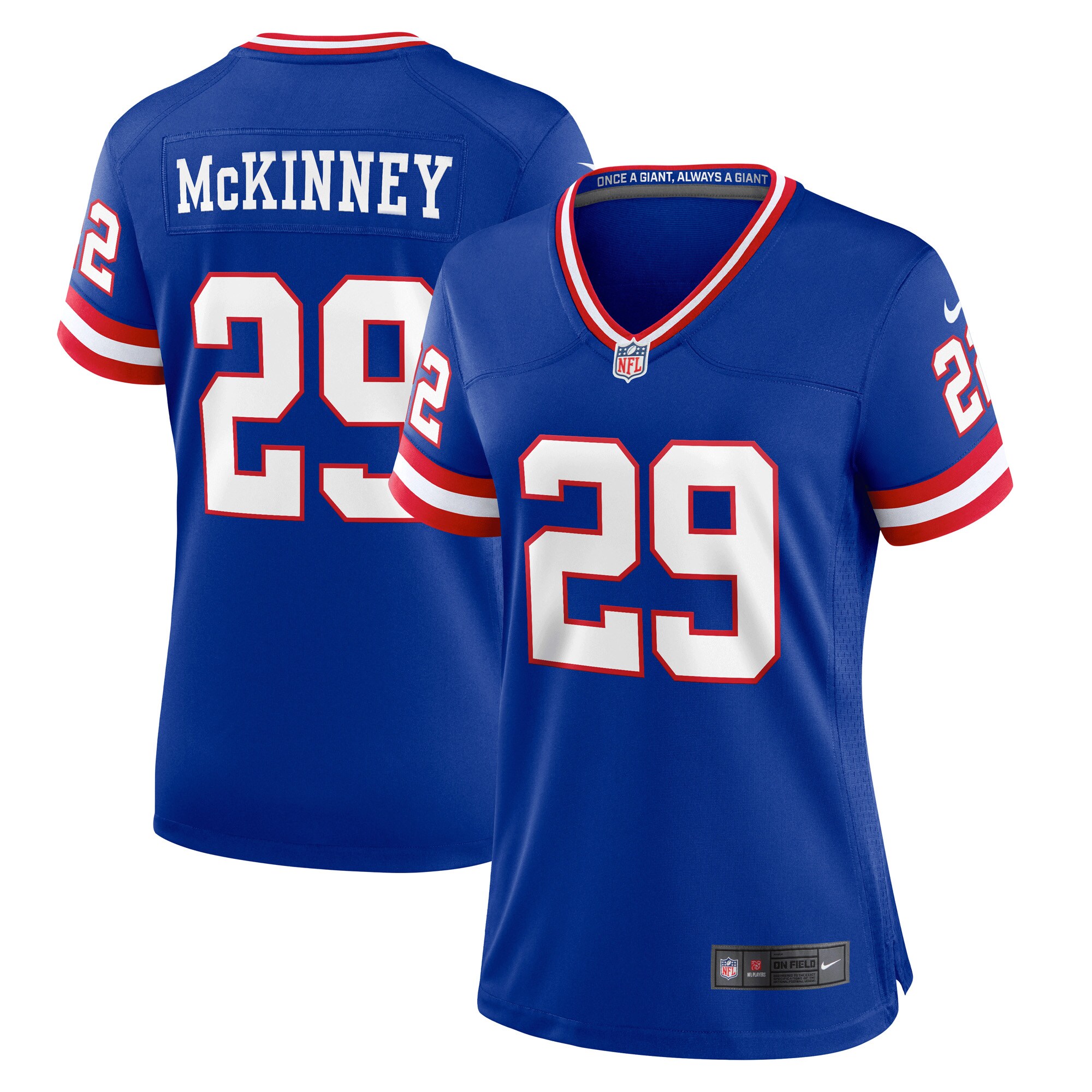 Xavier Mckinney New York Giants Women's Classic Player Game Jersey - Royal