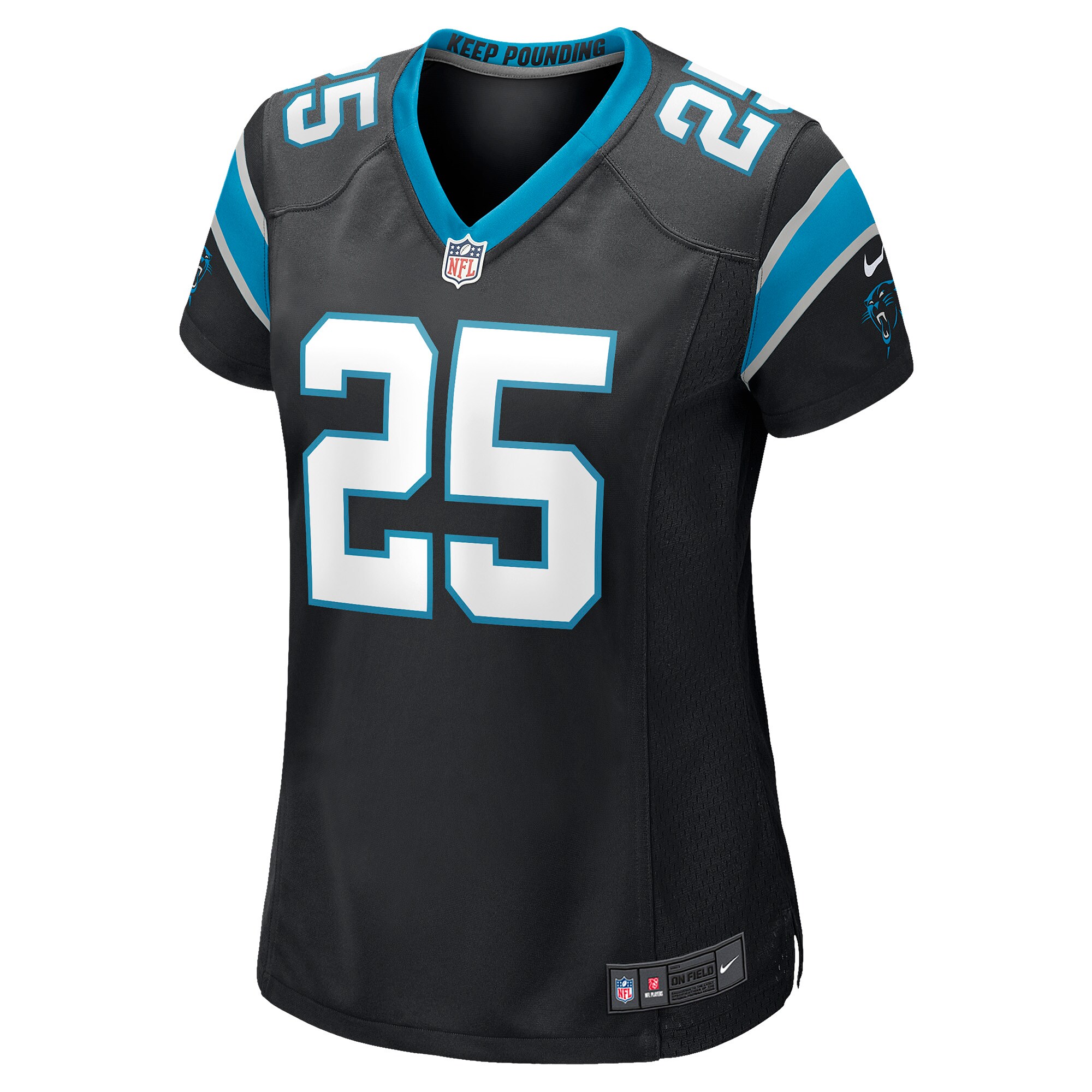 Xavier Woods Carolina Panthers Women’s Game Jersey – Black