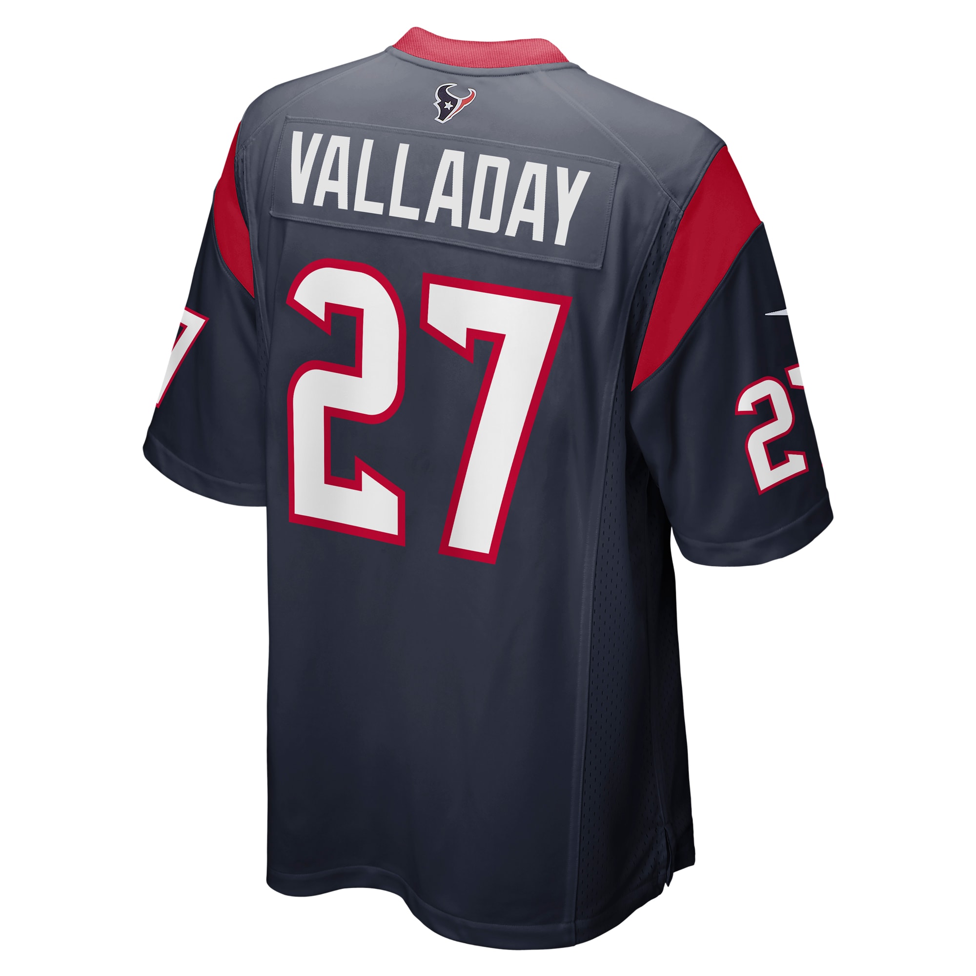 Xazavian Valladay Houston Texans Team Game Jersey – Navy