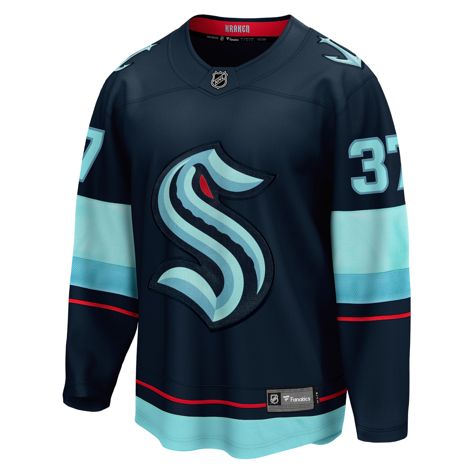 Yanni Gourde Seattle Kraken Home Breakaway Player Jersey – Navy