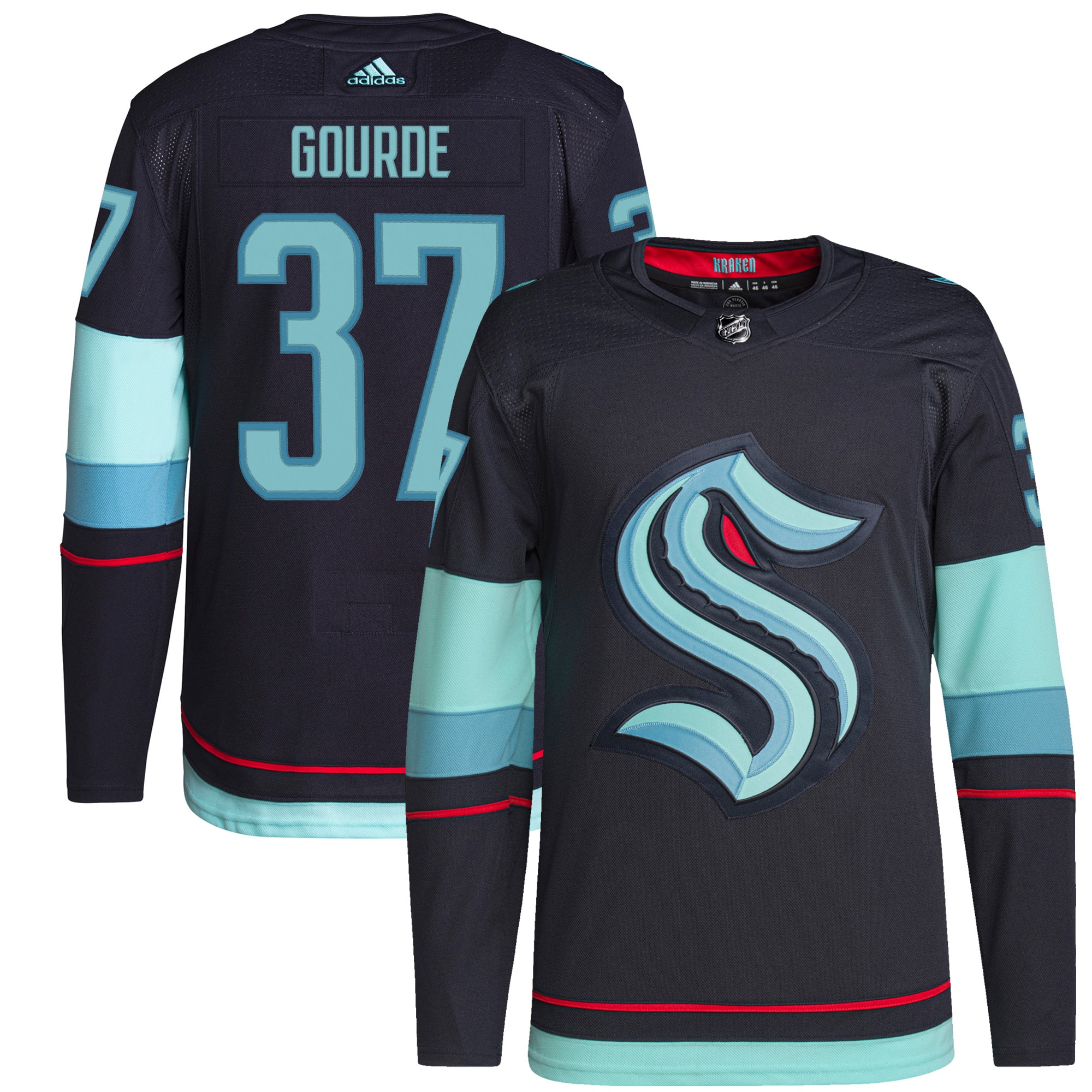Yanni Gourde Seattle Kraken Home Primegreen Player Jersey - Navy