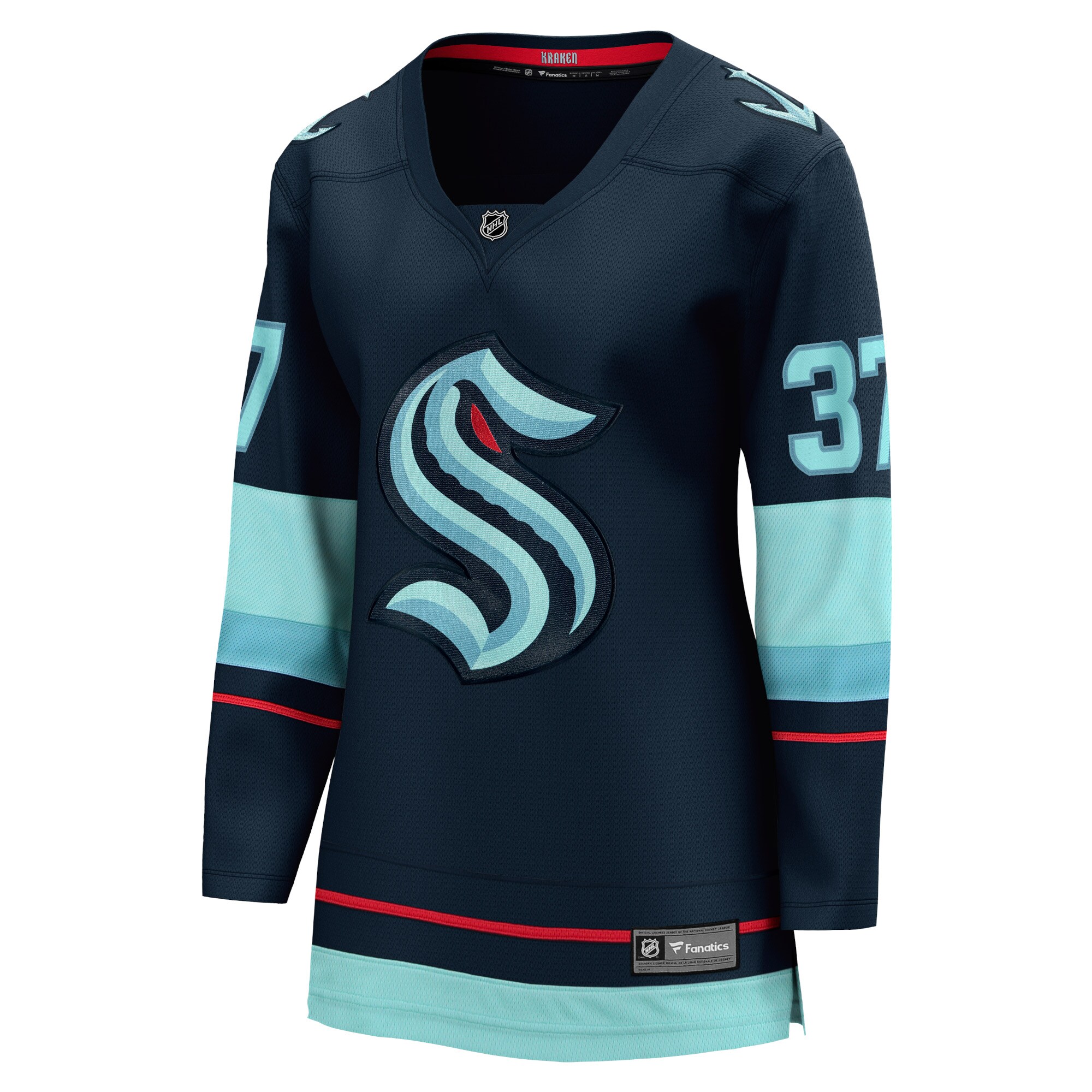 Yanni Gourde Seattle Kraken Women’s Home Breakaway Player Jersey – Navy