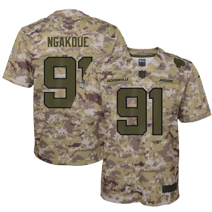 Yannick Ngakoue Jacksonville Jaguars Youth Salute To Service Game Jersey - Camo