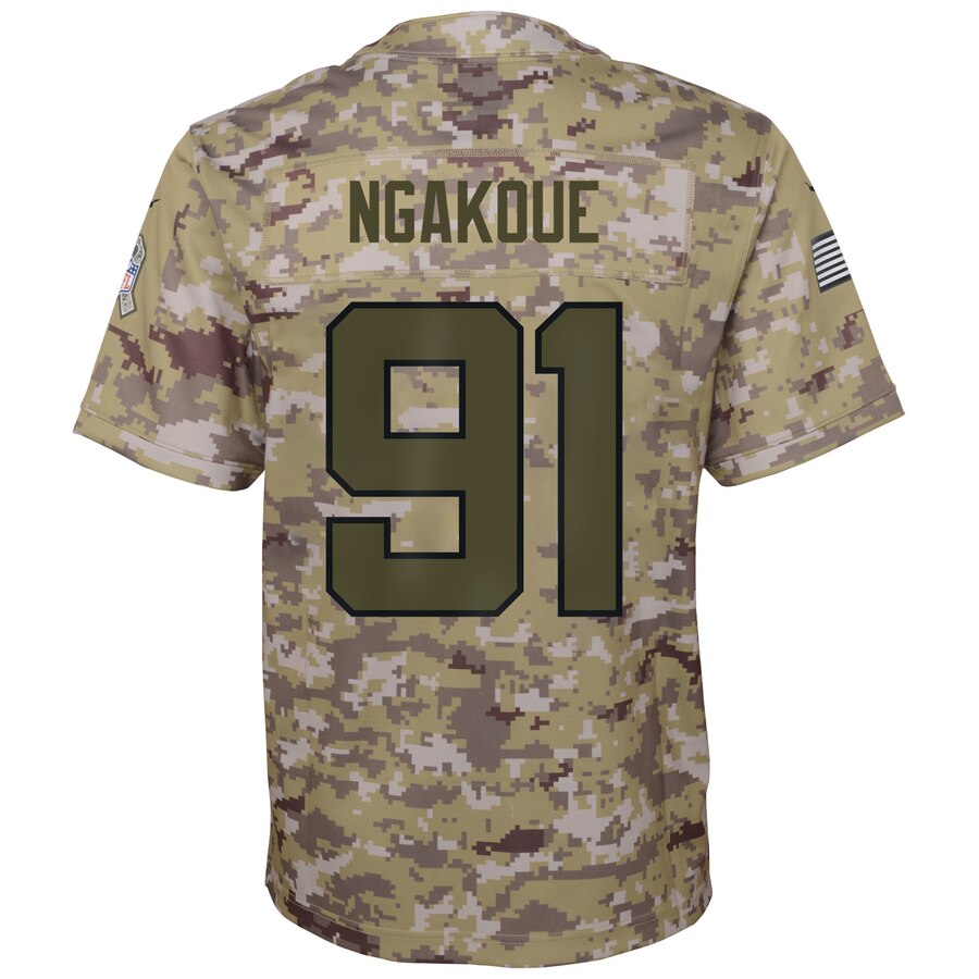 Yannick Ngakoue Jacksonville Jaguars Youth Salute To Service Game Jersey – Camo