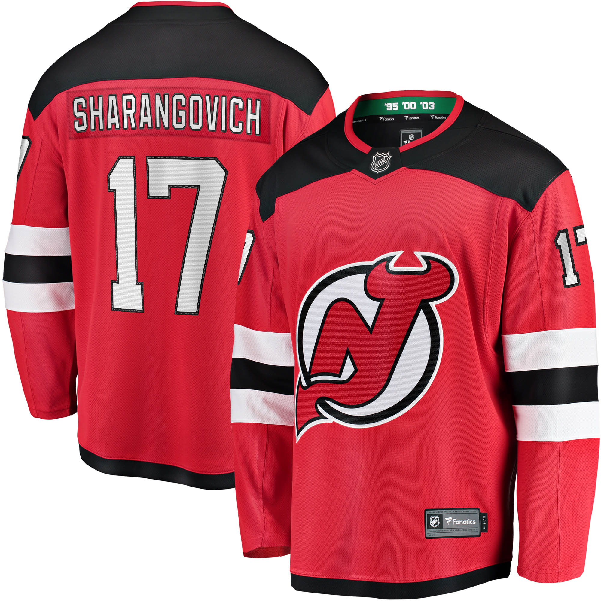 Yegor Sharangovich New Jersey Devils 2017/18 Home Breakaway Jersey - Red