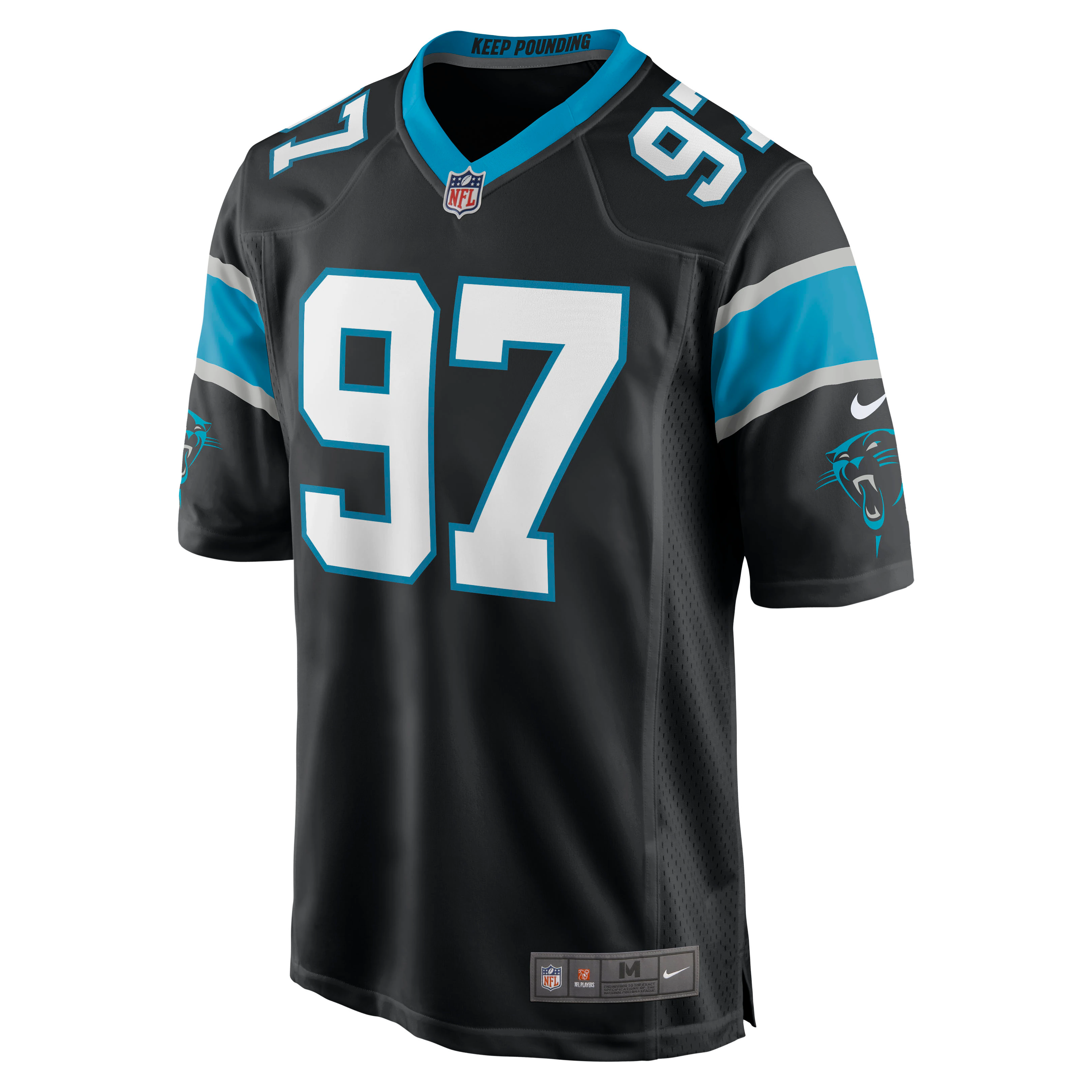 Yetur Gross-matos Carolina Panthers Player Game Jersey – Black