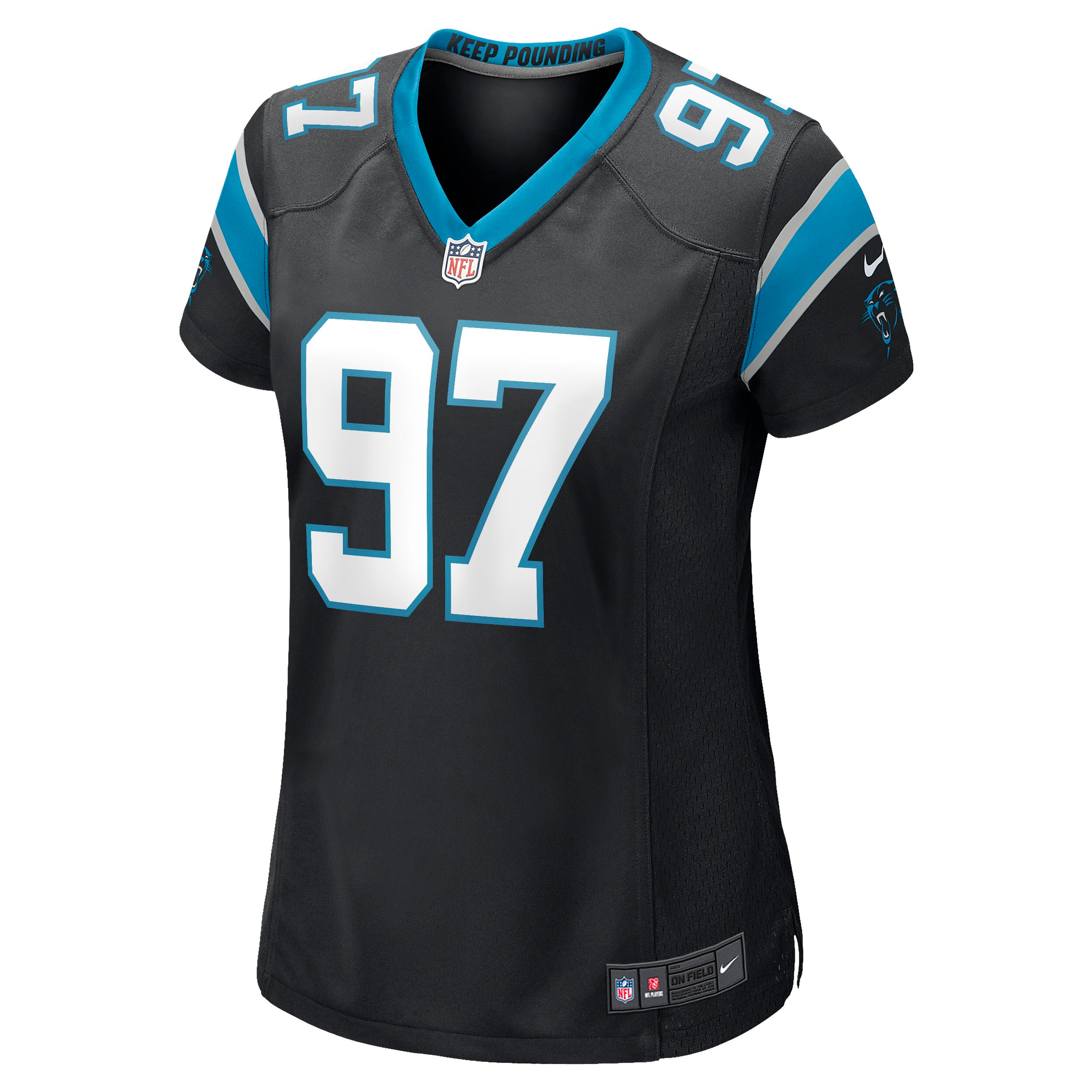 Yetur Gross-matos Carolina Panthers Women’s Game Jersey – Black