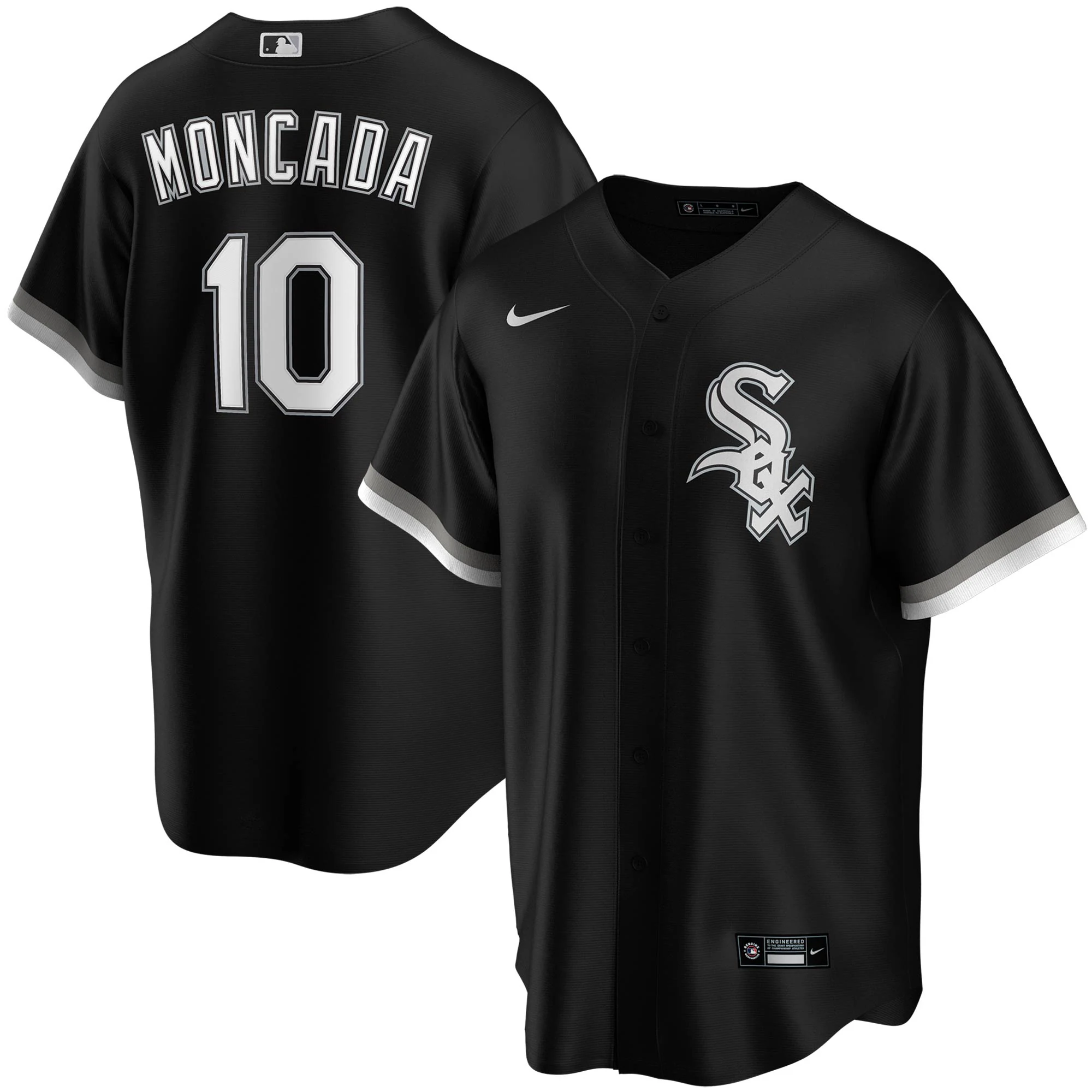 Yoan Moncada Chicago White Sox Youth Alternate Player Jersey - Black