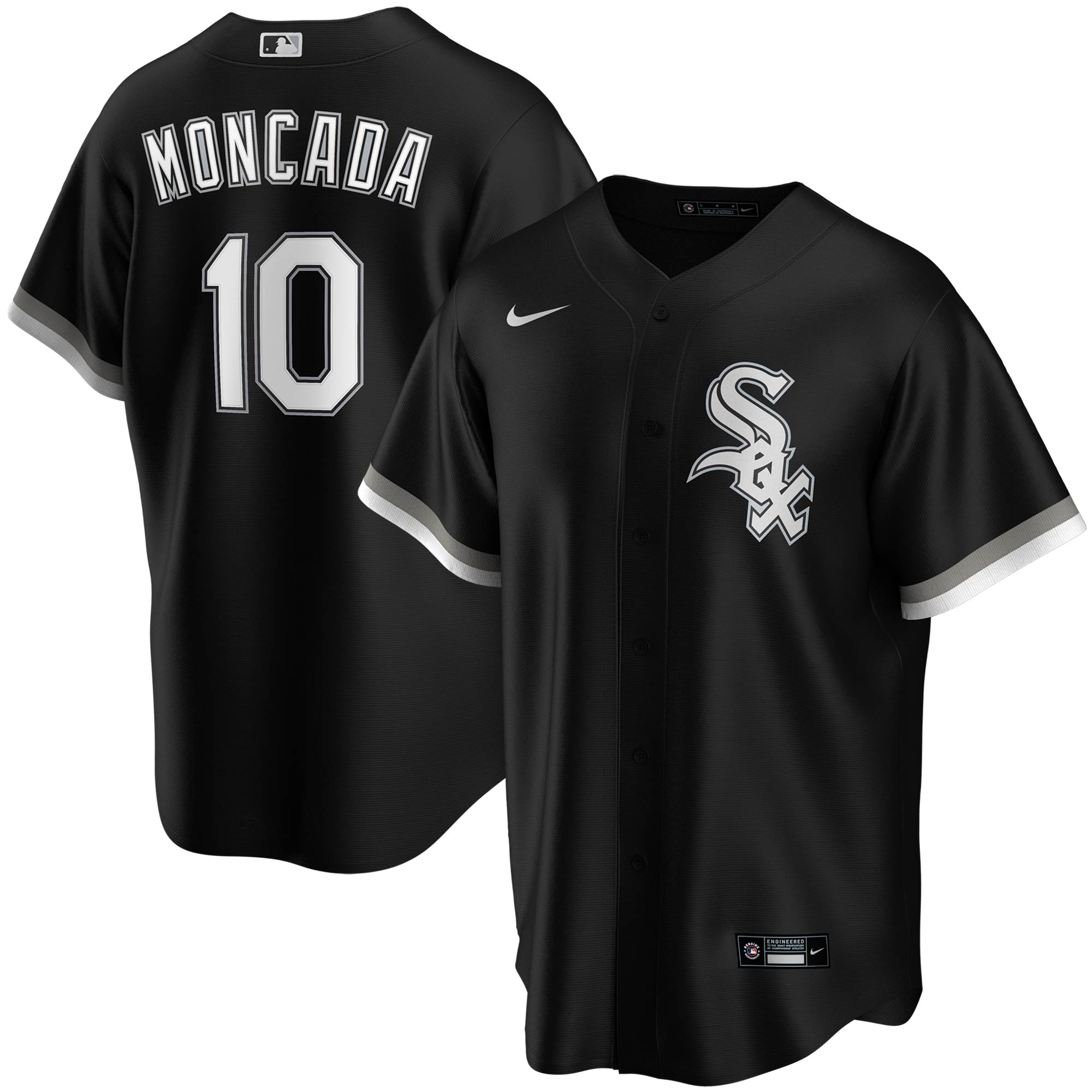 Yoan Moncada Chicago White Sox Youth Alternate Player Jersey - Black