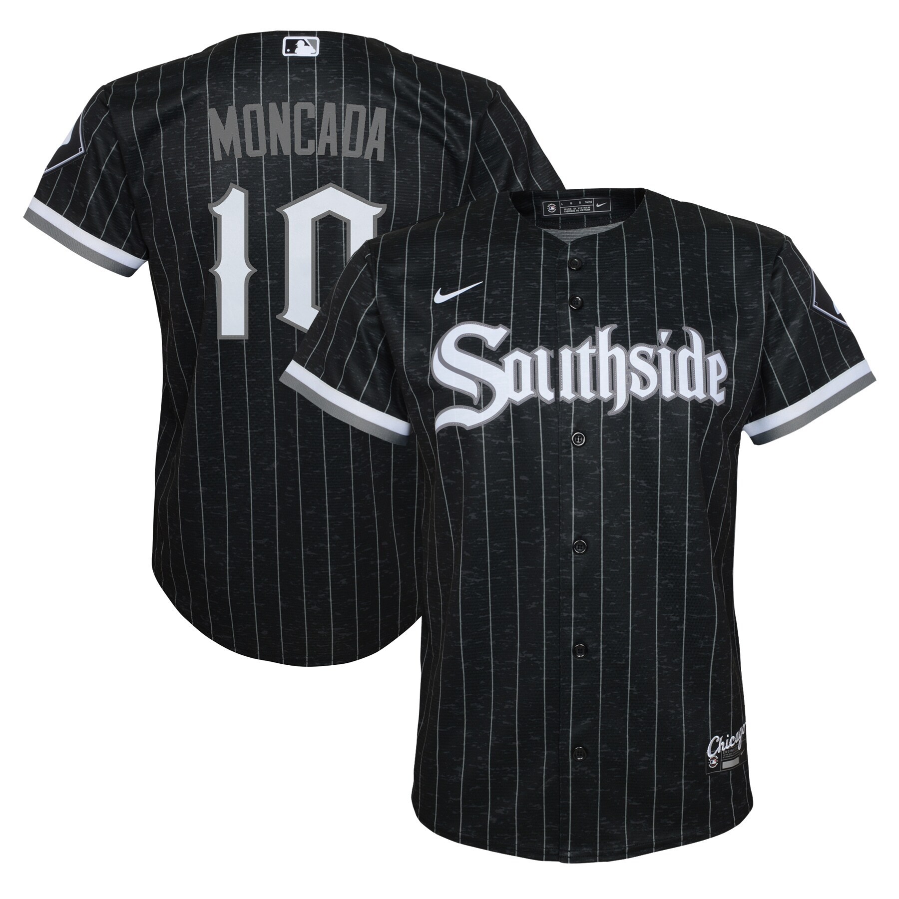 Yoan Moncada Chicago White Sox Youth City Connect Player Jersey - Black