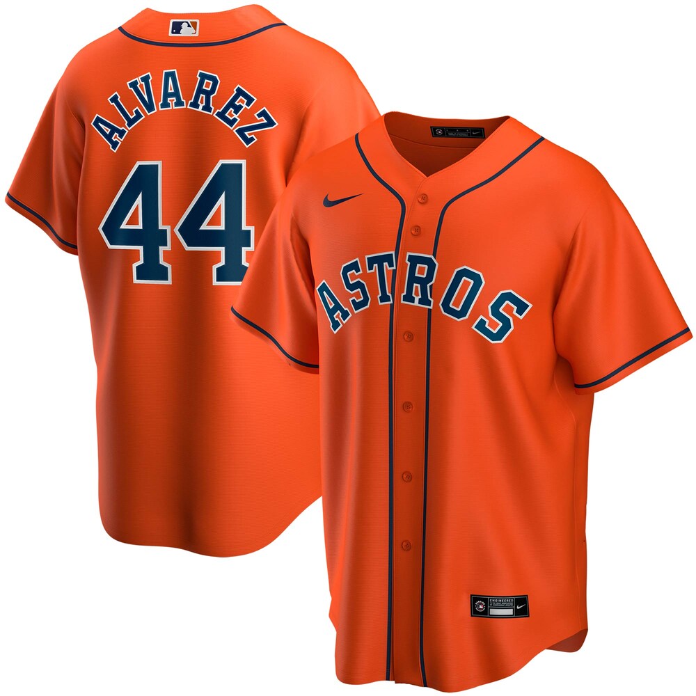 Yordan Alvarez Houston Astros Alternate 2020 Player Jersey - Orange