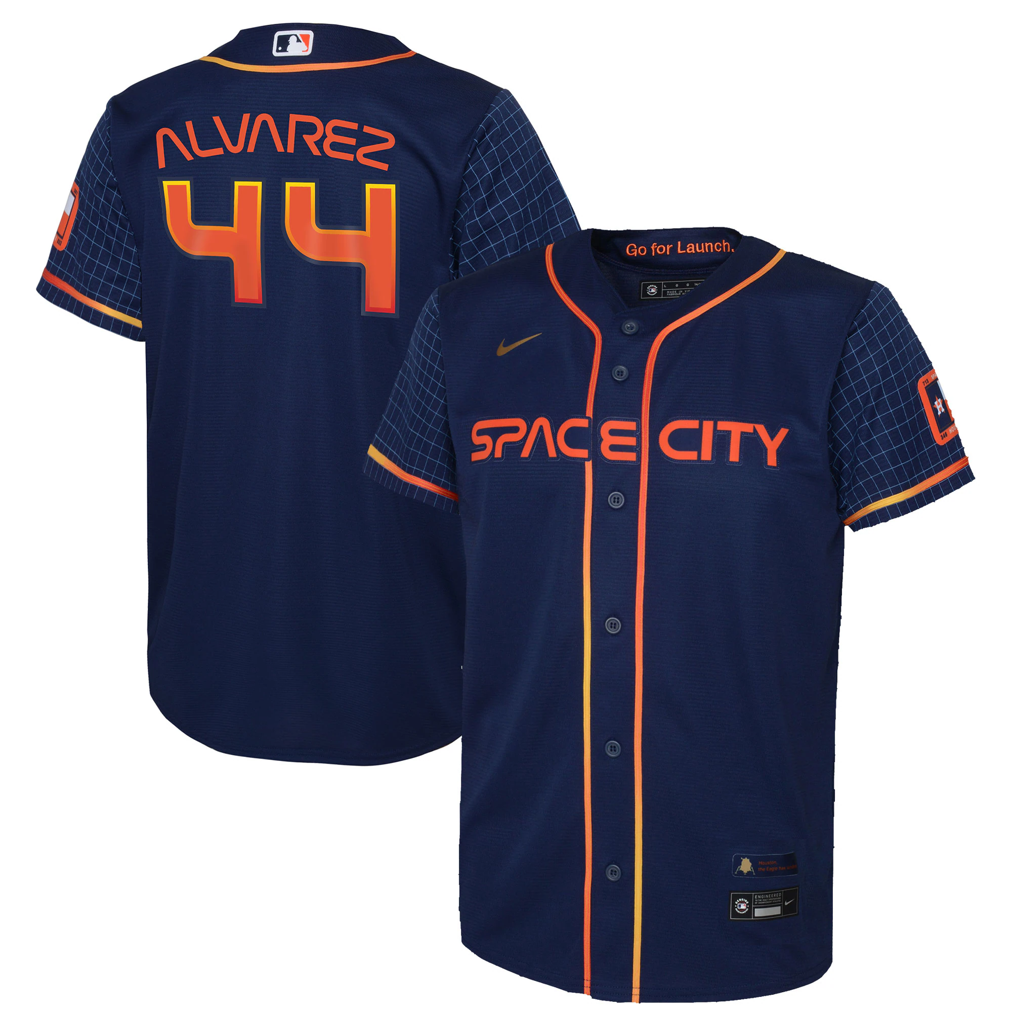 Yordan Alvarez Houston Astros Youth 2022 City Connect Player Jersey - Navy